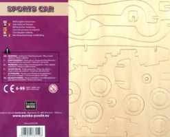 Kinderen Eureka 3d Puzzels|3dpuzzels<Sportwagen Cabrio - Gepetto's Workshop - 3D puzzle in hout