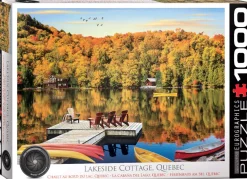 Eurographics Puzzles Landschappen|1000-1499<Cottage aan het meer - Quebec - puzzel van 1000 stukjes