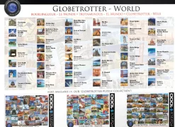 Eurographics Puzzles Kunst En Cultuur|Landschappen<Globetrotter - Wereld - Collage - puzzel van 1000 stukjes