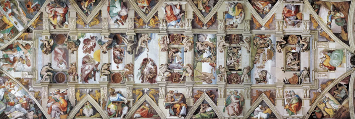Eurographics Puzzles Panorama|Kunst En Cultuur<Sixtijnse kapel - Plafond- puzzel van 1000 stukjes