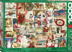 Eurographics Puzzles Kunst En Cultuur|1000-1499<Vintage Kerstkaarten - puzzel van 1000 stukjes