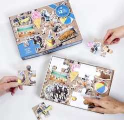 Gibsons Tekening|Dieren<Katten - puzzel van 12 XXL stukjes