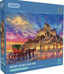 Gibsons Tekening|1000-1499<Mont Saint-Michel - puzzel van 1000 stukjes