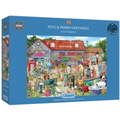 Gibsons Tekening|Landschappen<Pots & Penny Farthings - puzzel van 2000 stukjes
