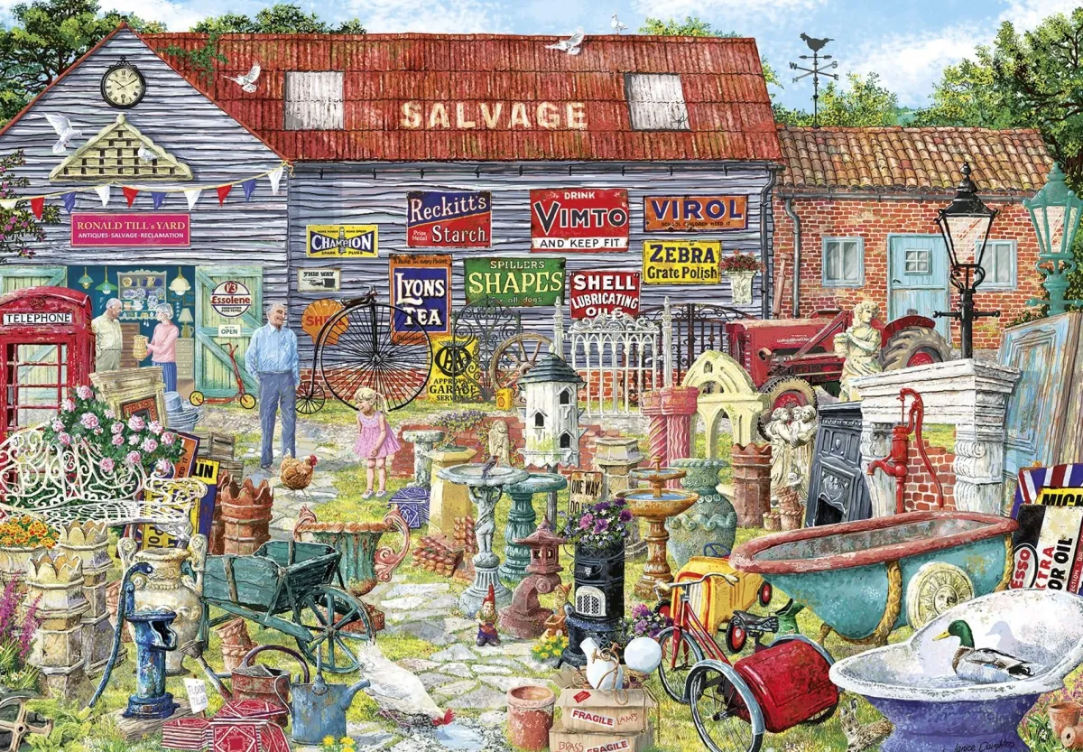 Gibsons Tekening|Landschappen<Pots & Penny Farthings - puzzel van 2000 stukjes