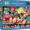 Gibsons Tekening|100-499<Snoozing on the ted - puzzel van 250XL stukjes