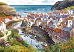 Gibsons Tekening|Steden En Gebouwen<Staithes - puzzel van 1000 stukjes