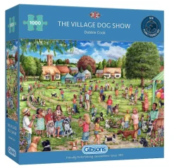 Gibsons Tekening|Dieren<The Village Dog Show - puzzel van 1000 stukjes