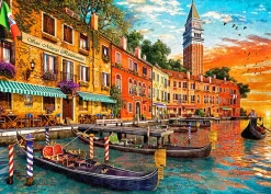 Gibsons Tekening|Steden En Gebouwen<Zonsondergang bij San Marco - puzzel van 1000 stukjes