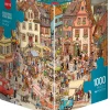 Heye Tekening|Steden En Gebouwen<De grote markt - puzzel van 1000 stukjes