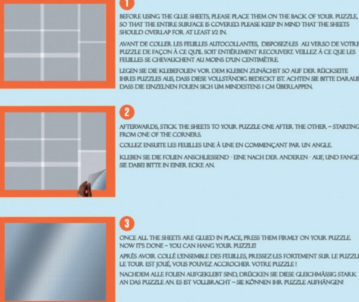 Jig and Puz Puzzellijm<Zelfklevende puzzelfolie voor 1000 stukjes