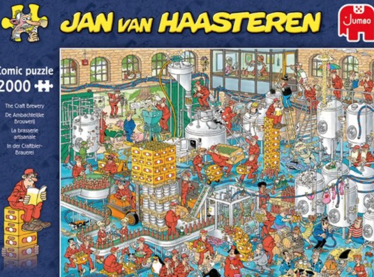 Jumbo 2000 En Meer<Ambachtelijke brouwerij - Jan van Haasteren - puzzel van 2000 stukjes