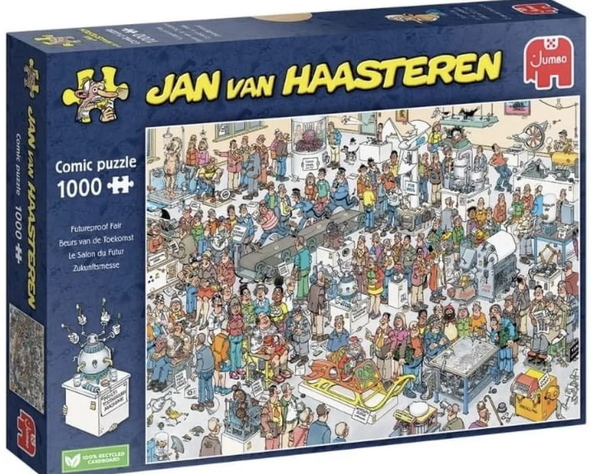 Jumbo 1000-1499<Beurs van de toekomst - Jan van Haasteren - puzzel van 1000 stukjes