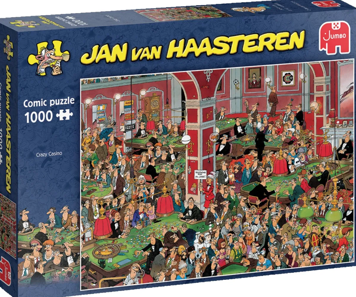 Jumbo 1000-1499<Crazy Casino - Jan van Haasteren - puzzel van 1000 stukjes
