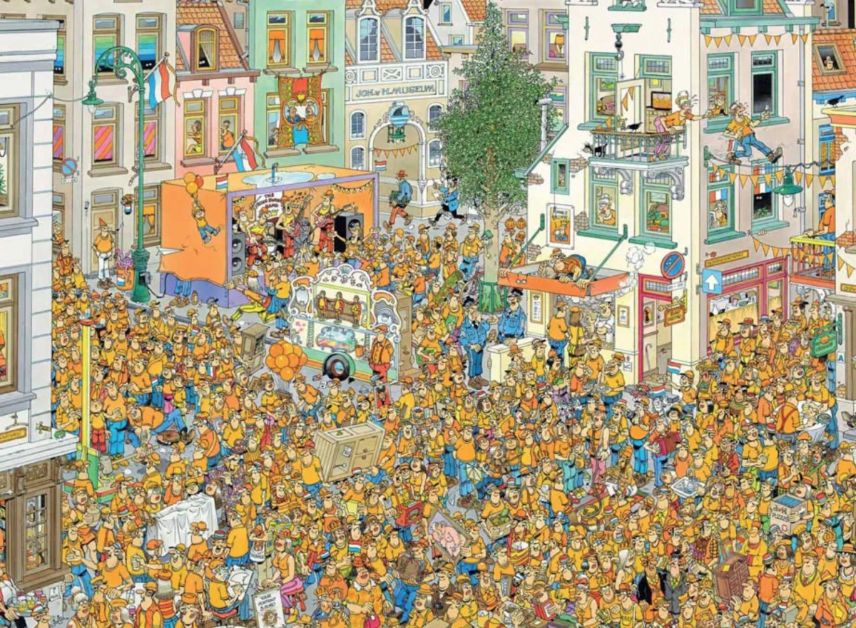Jumbo 1000-1499<De inhuldiging - Jan van Haasteren - puzzel van 1000 stukjes