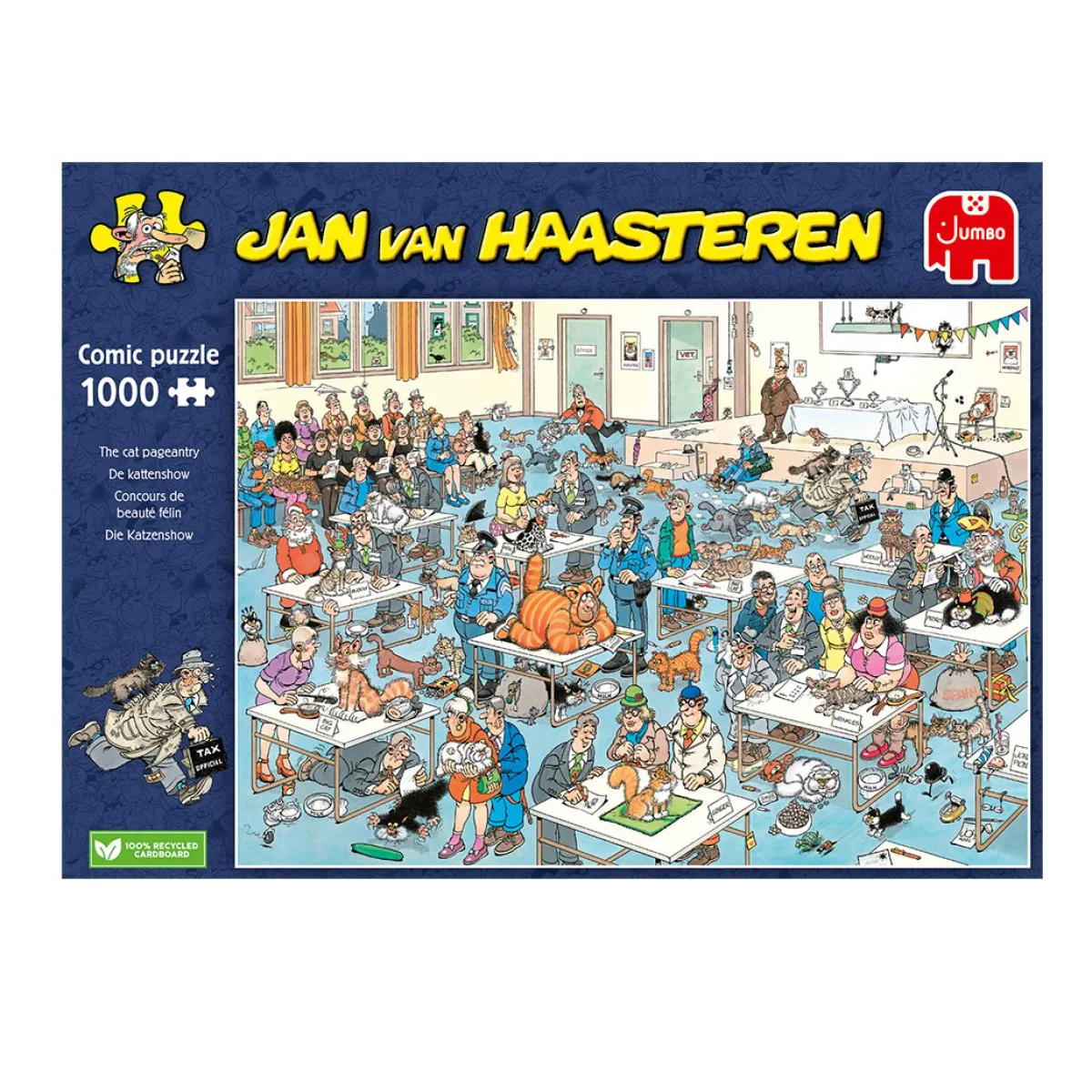 Jumbo 1000-1499<De Kattenshow - Jan van Haasteren - puzzel van 1000 stukjes