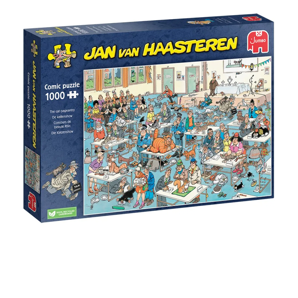 Jumbo 1000-1499<De Kattenshow - Jan van Haasteren - puzzel van 1000 stukjes