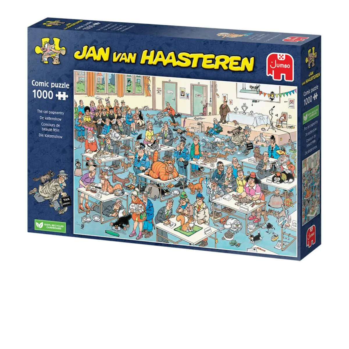 Jumbo 1000-1499<De Kattenshow - Jan van Haasteren - puzzel van 1000 stukjes