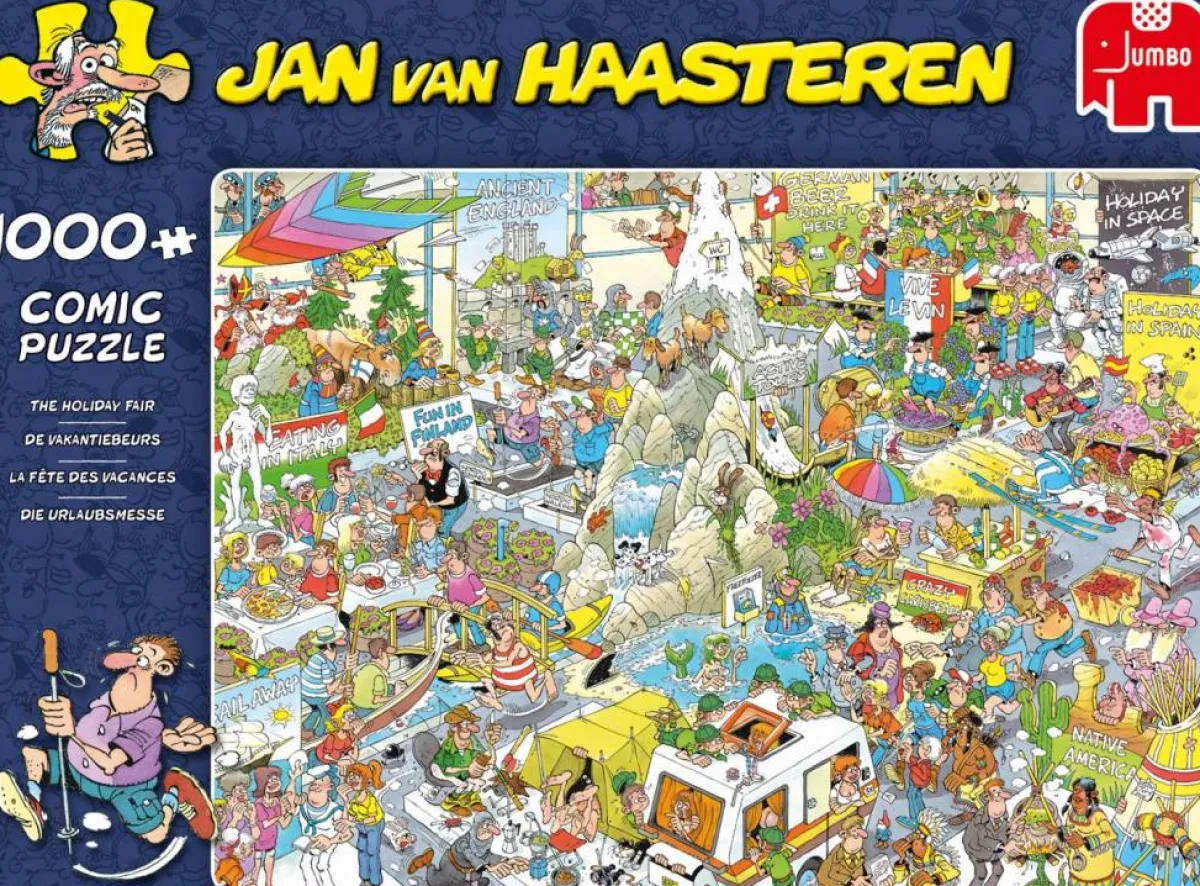 Kinderen Jumbo Tekening|Legpuzzels<De Vakantiebeurs - Jan van Haasteren - 1000 stukjes