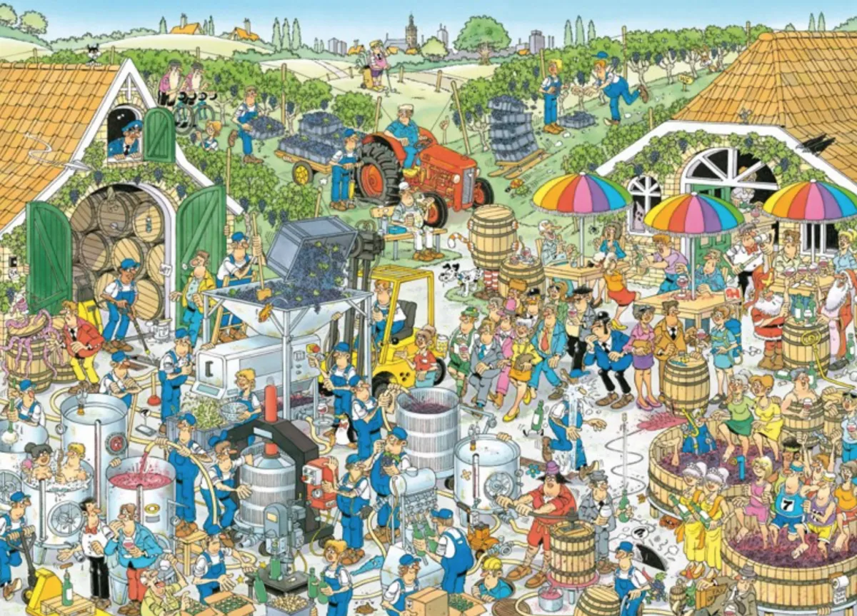 Jumbo Tekening|1000-1499<De Wijnmakerij - JvH - 1000 stukjes