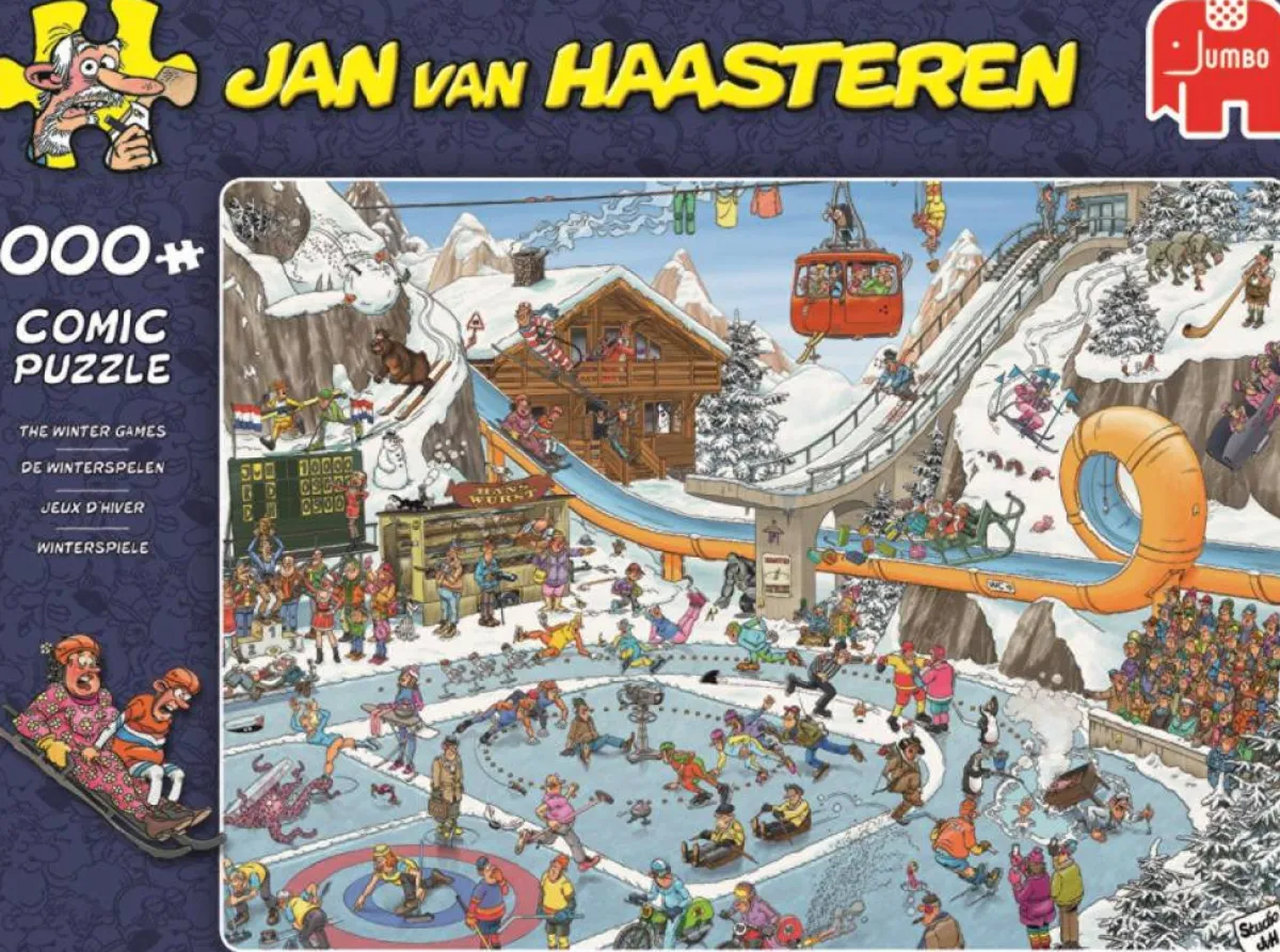 Jumbo Tekening|1000-1499<De Winterspelen - JvH - 1000 stukjes