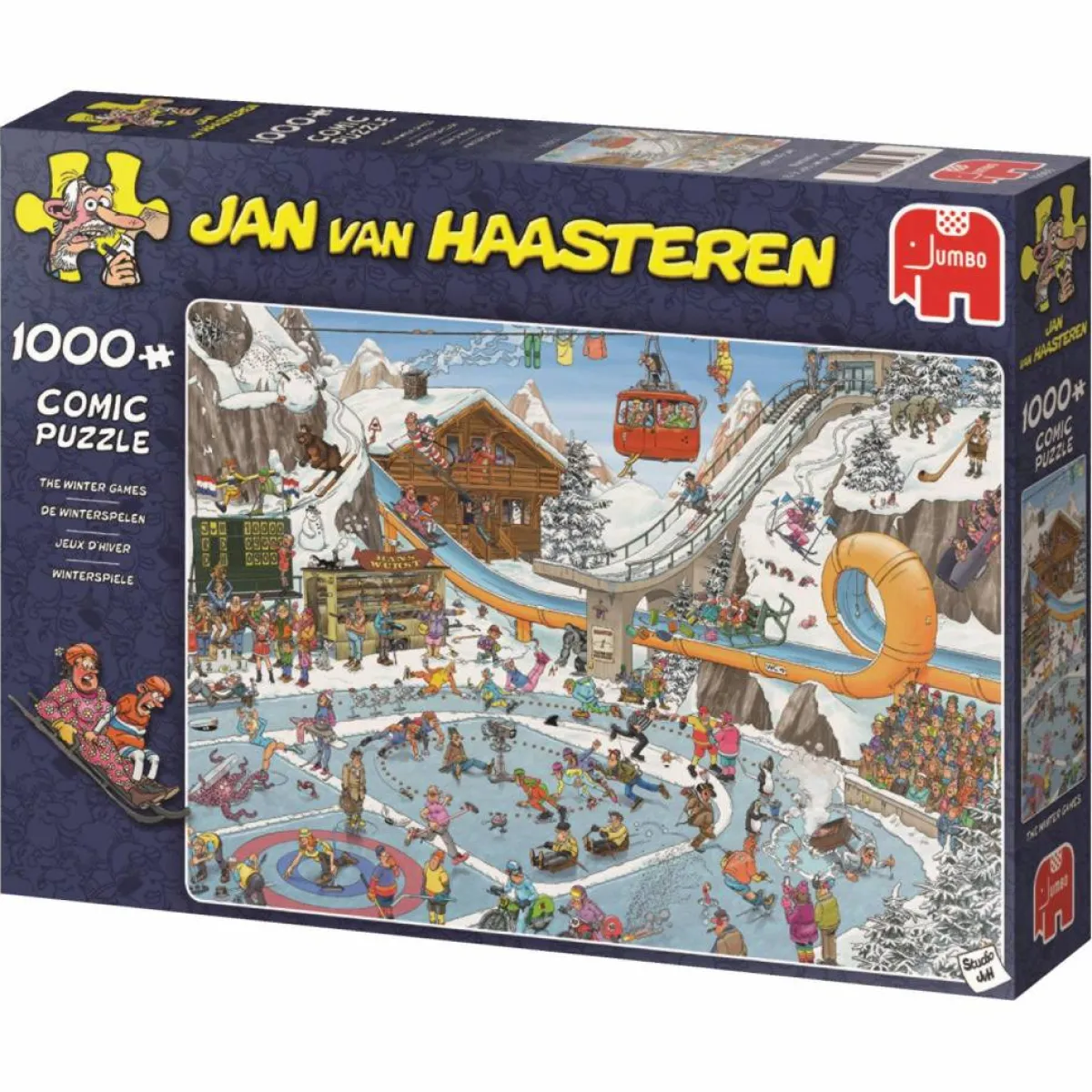 Jumbo Tekening|1000-1499<De Winterspelen - JvH - 1000 stukjes