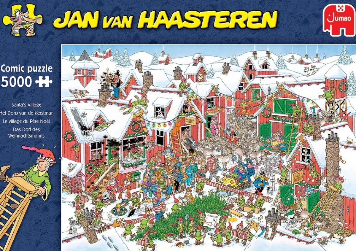 Jumbo 2000 En Meer<Het dorp van de Kerstman - Jan van Haasteren - puzzel van 5000 stukjes