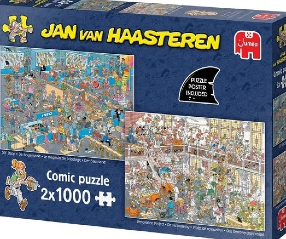 Jumbo Tekening|1000-1499<Hoe je niet moet klussen - JvH - 2 puzzels van 1000 stukjes