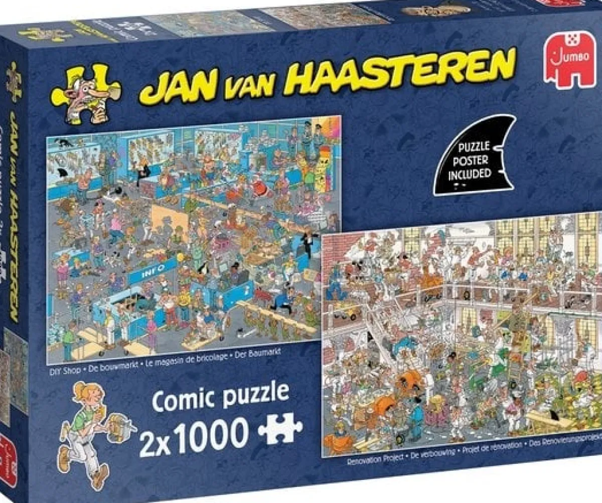 Jumbo Tekening|1000-1499<Hoe je niet moet klussen - JvH - 2 puzzels van 1000 stukjes