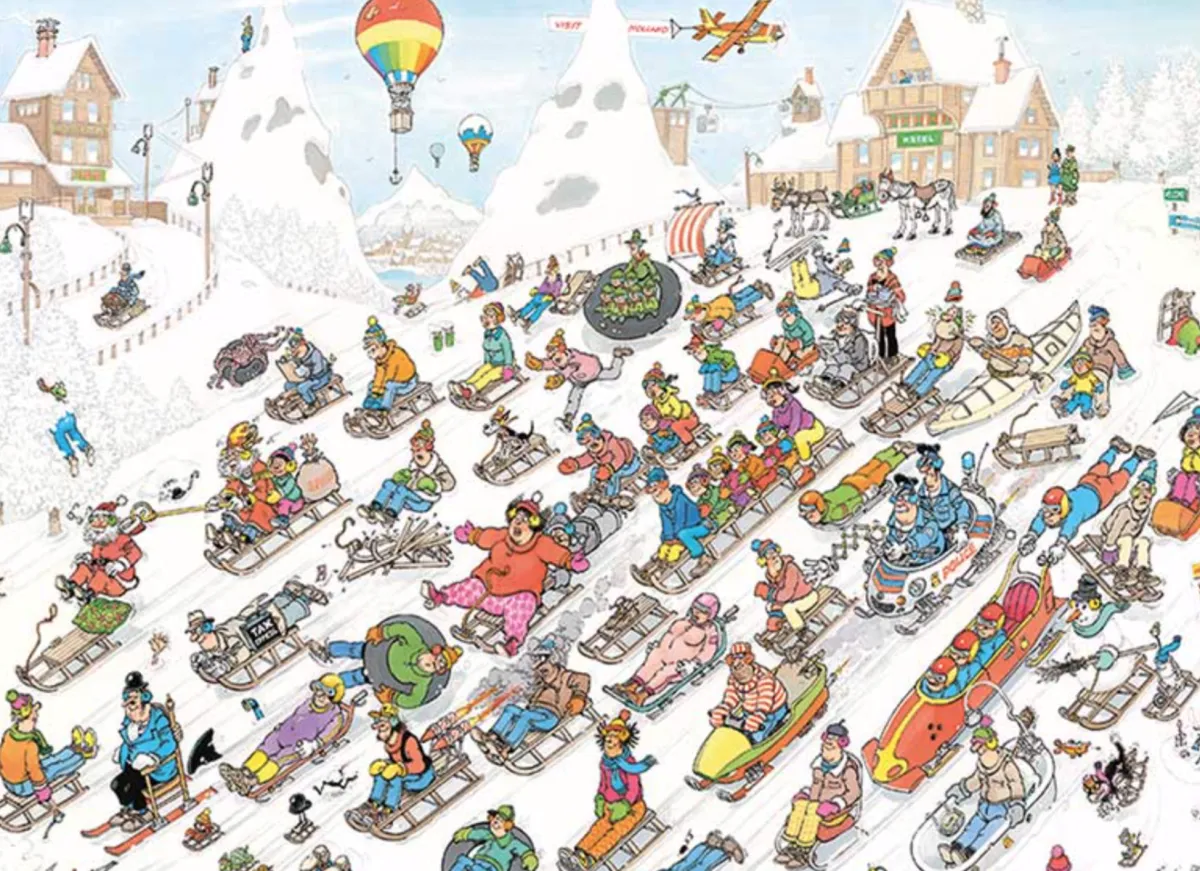 Jumbo 2000 En Meer<Van Onderen - Jan van Haasteren - puzzel van 2000 stukjes