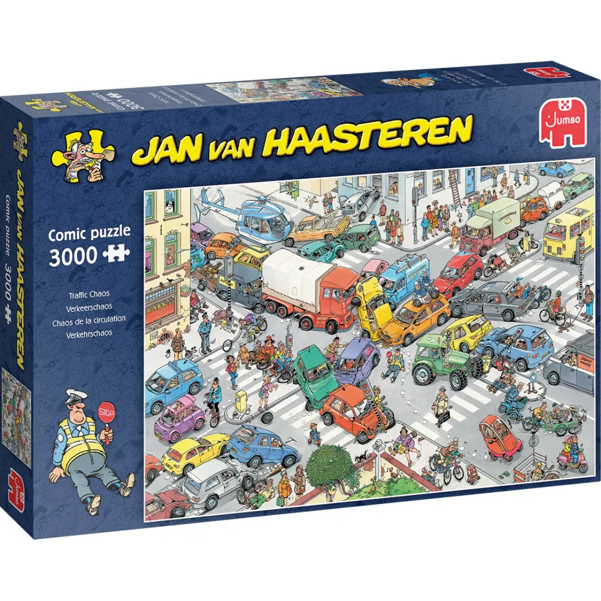 Jumbo Tekening|2000 En Meer<Verkeerschaos - JvH - 3000 stukjes