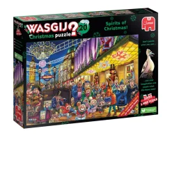 Jumbo Tekening|1000-1499<Wasgij Christmas 20 - Spirits of Christmas - 2 puzzels van 1000 stukjes