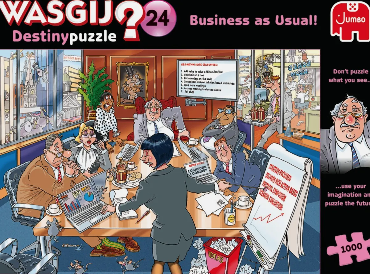Jumbo 1000-1499<Wasgij Destiny 24 - Business as Usual - 1000 stukjes