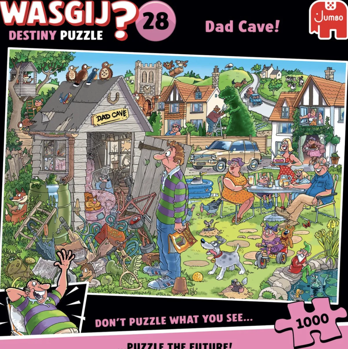 Jumbo 1000-1499<Wasgij Destiny 28 - Dad Cave! - 1000 stukjes