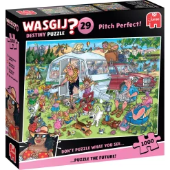 Jumbo Tekening|1000-1499<Wasgij Destiny 29 - Pitch-Perfect! - Camping - 1000 stukjes
