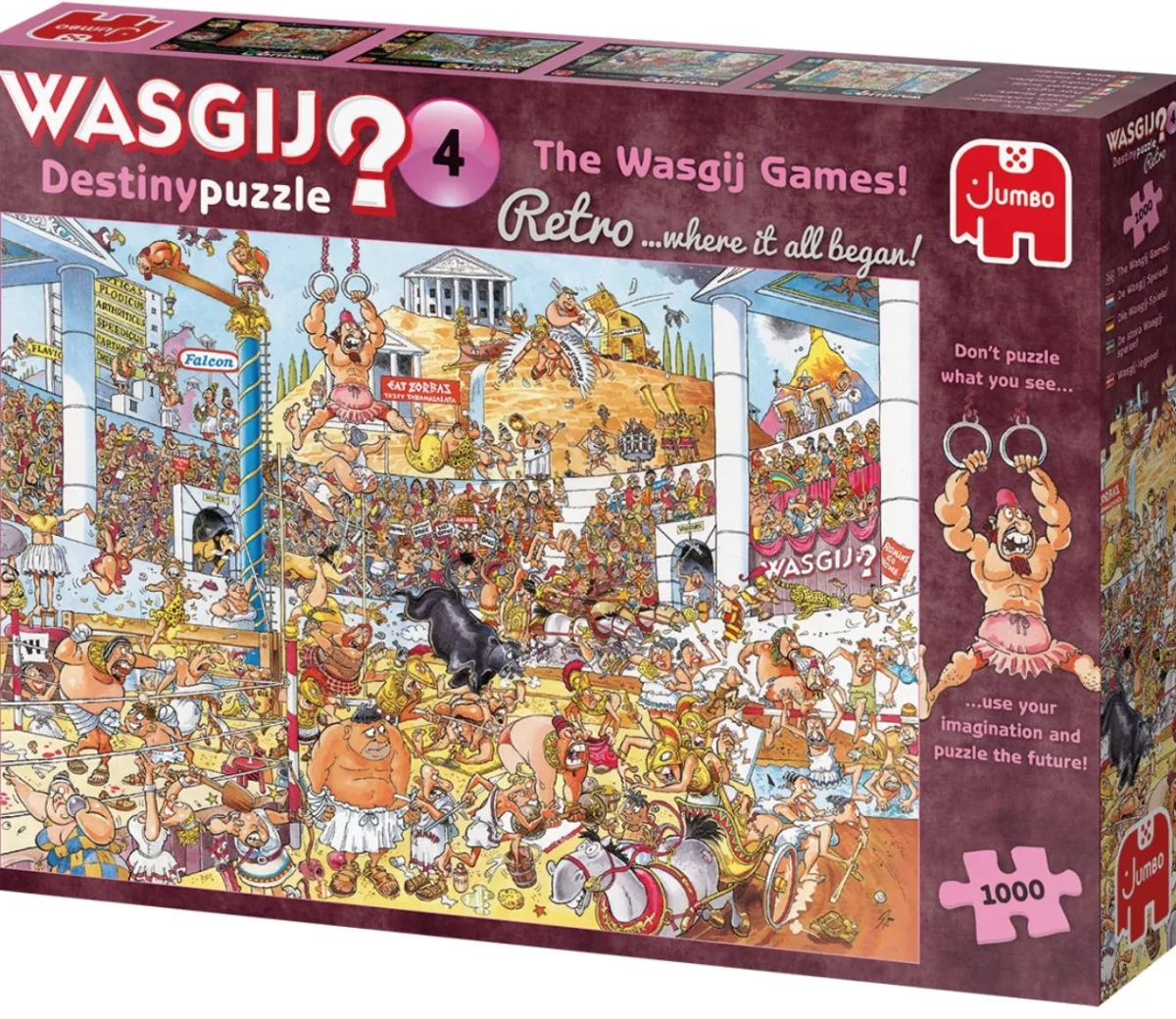 Jumbo Tekening|1000-1499<Wasgij Destiny Retro 4 - The Wasgij Games! - 1000 stukjes
