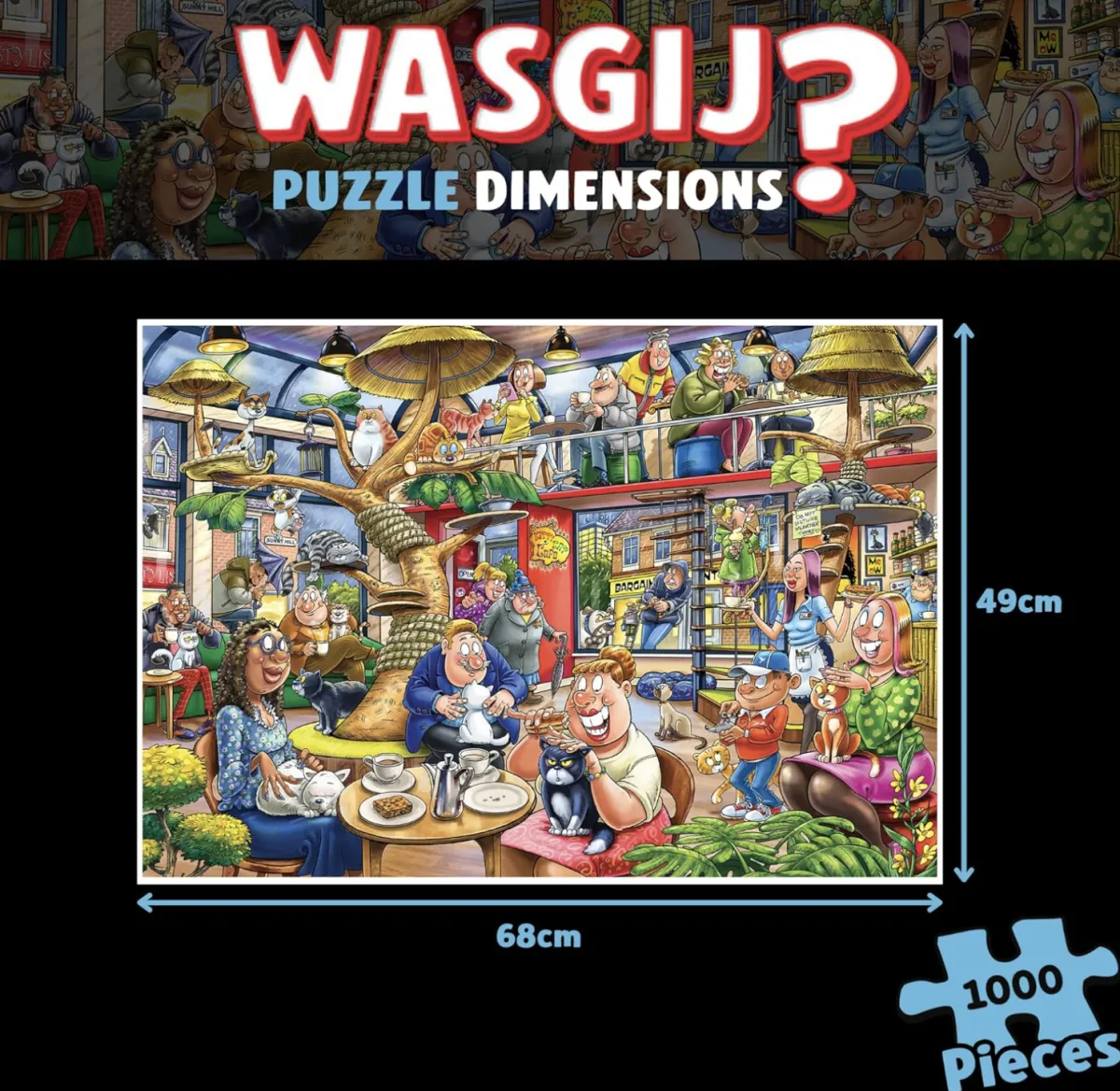 Jumbo 1000-1499<Wasgij Mystery 28 - Kat & Muis Spel! - 1000 stukjes