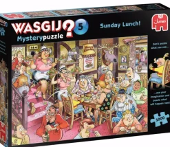 Jumbo Tekening|1000-1499<Wasgij Mystery 5 - Sunday Lunch - legpuzzel van 1000 stukjes