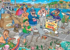 Jumbo Tekening|1000-1499<Wasgij Original 47 - De boot in! - 1000 stukjes