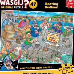 Jumbo Tekening|1000-1499<Wasgij Original 47 - De boot in! - 1000 stukjes