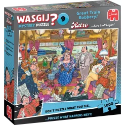 Jumbo 1000-1499<Wasgij Retro Mystery 9 - De Grote Treinroof! - 1000 stukjes