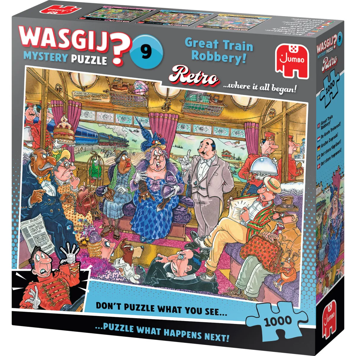 Jumbo 1000-1499<Wasgij Retro Mystery 9 - De Grote Treinroof! - 1000 stukjes