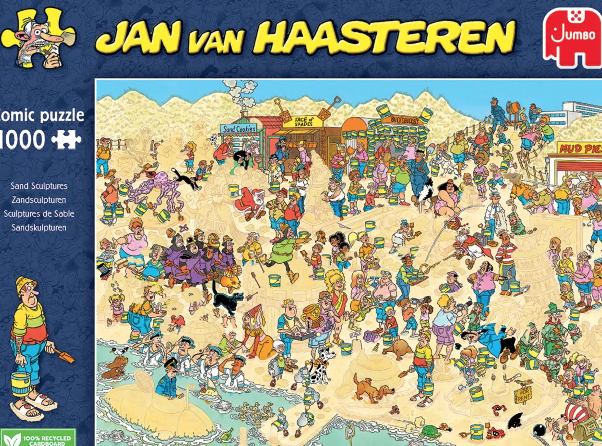 Jumbo 1000-1499<Zandsculpturen - Jan van Haasteren - puzzel van 1000 stukjes