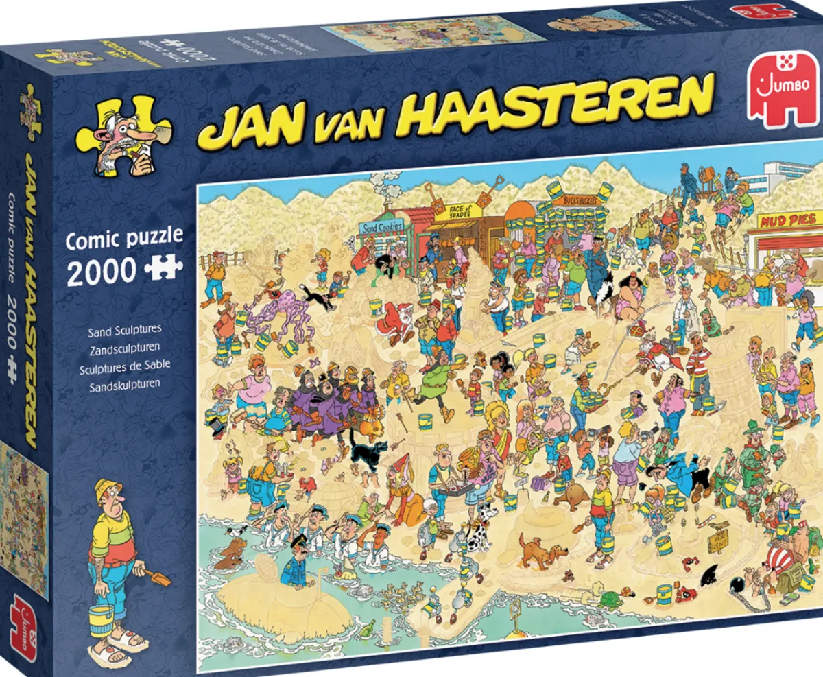 Jumbo 1000-1499<Zandsculpturen - Jan van Haasteren - puzzel van 2000 stukjes