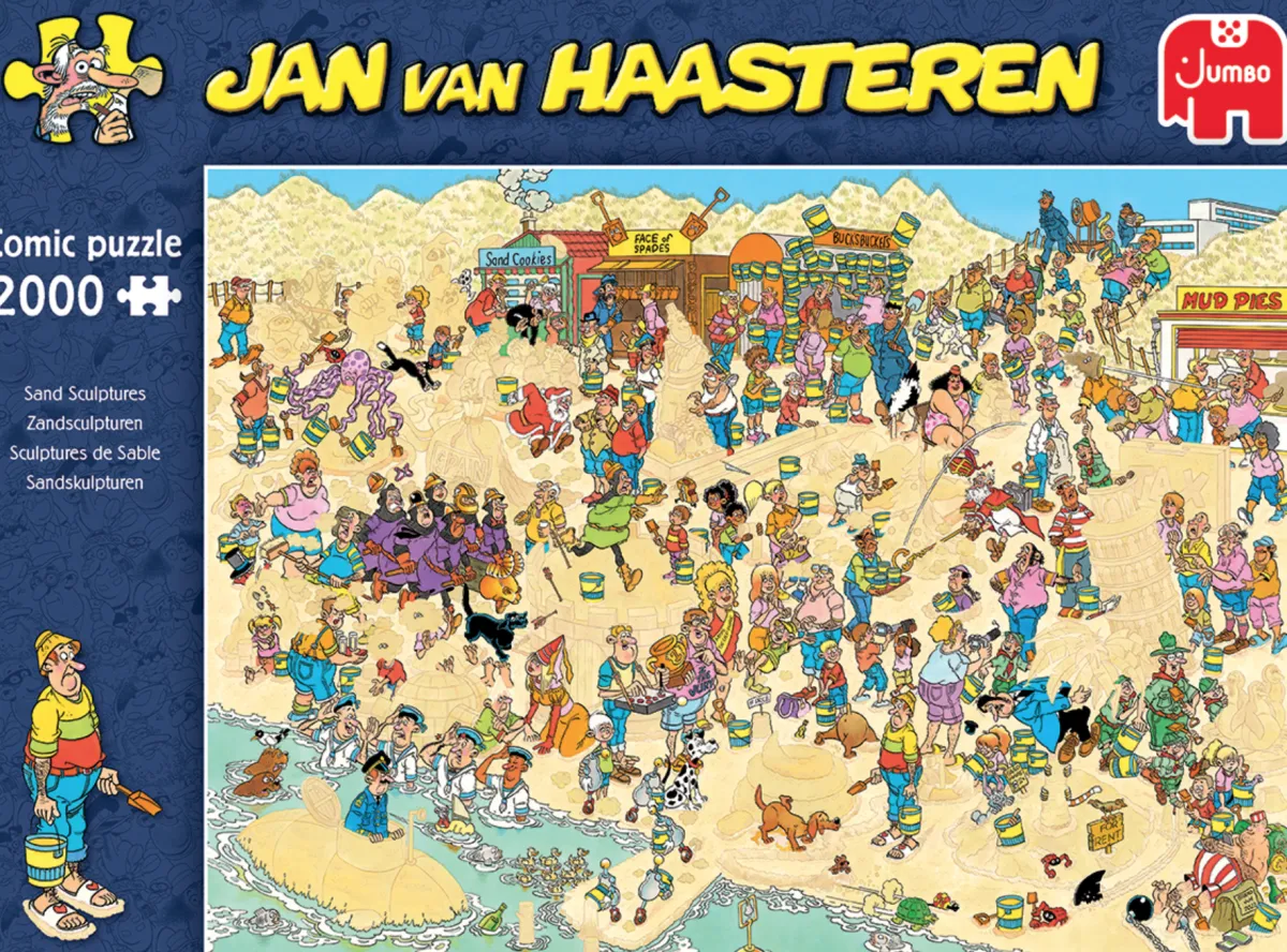 Jumbo 1000-1499<Zandsculpturen - Jan van Haasteren - puzzel van 2000 stukjes