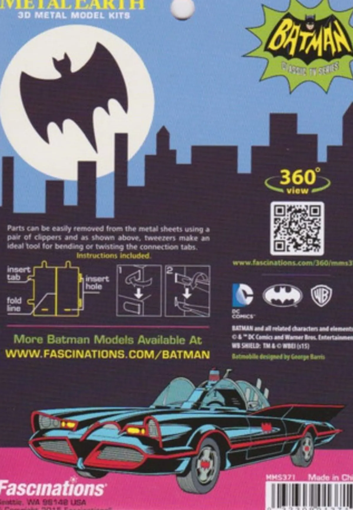 Metal Earth 3d Puzzels<Batman Classic TV Batmobile - 3D puzzel