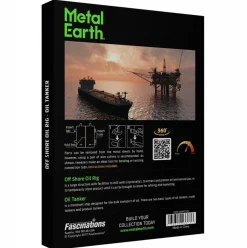 Metal Earth 3d Puzzels<Booreiland en olietanker - Gift Box - 3D puzzel