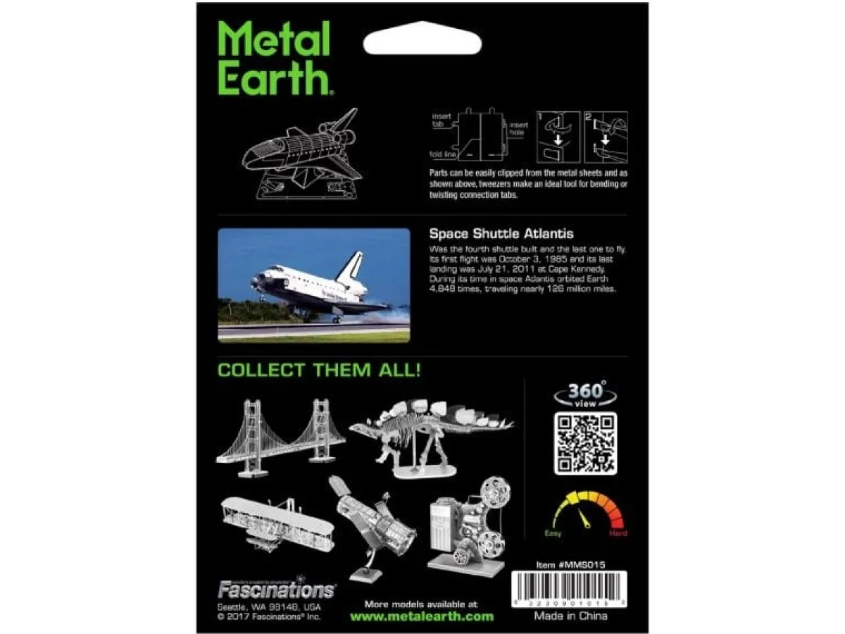 Metal Earth 3d Puzzels<Space Shuttle Atlantis - 3D puzzel