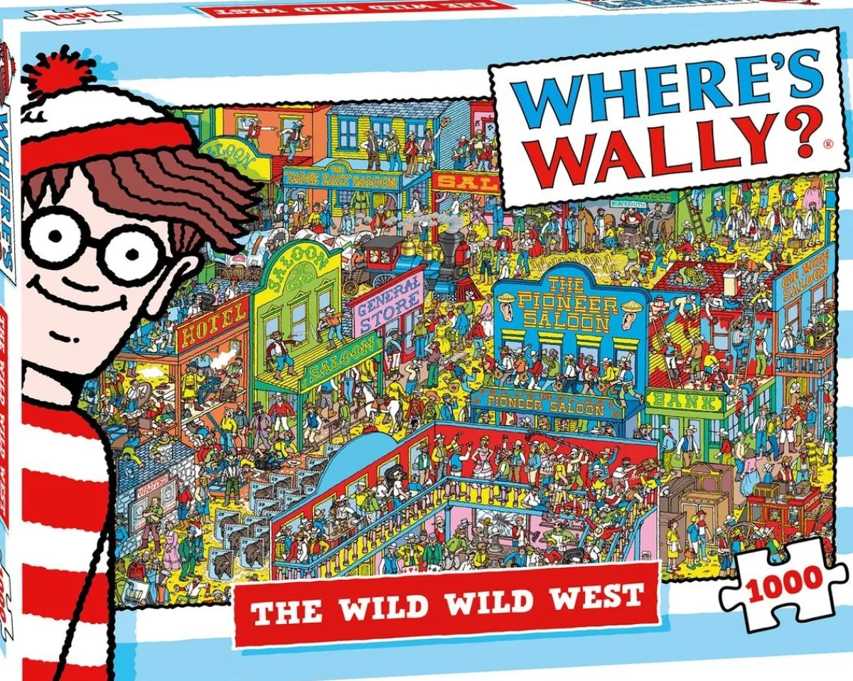 Plenty Gifts Tekening|1000-1499<Waar is Wally - Het Wilde Westen - leg- en zoekpuzzel van 1000 stukjes