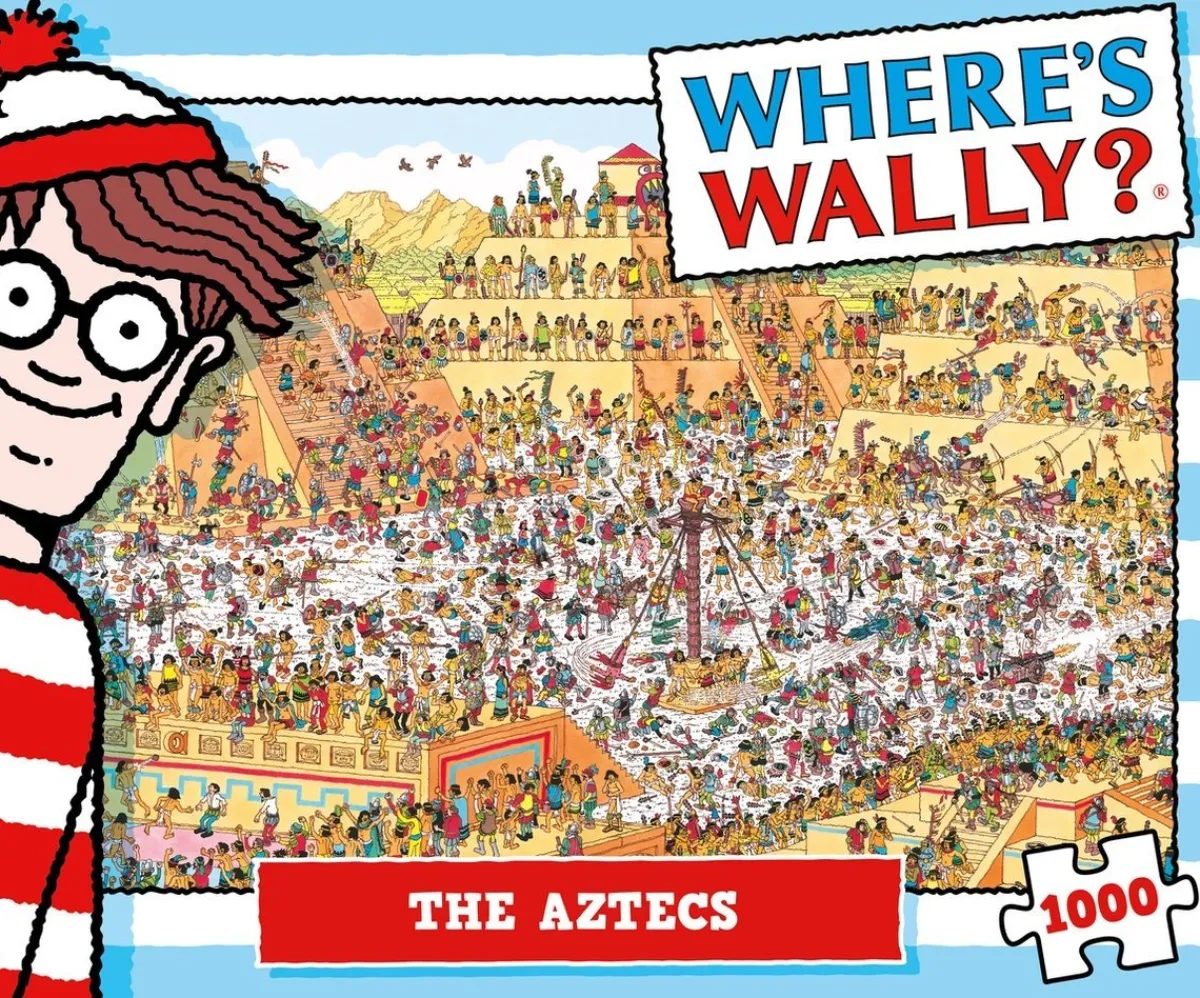 Plenty Gifts Tekening|1000-1499<Waar is Wally - De Azteken - leg- en zoekpuzzel van 1000 stukjes